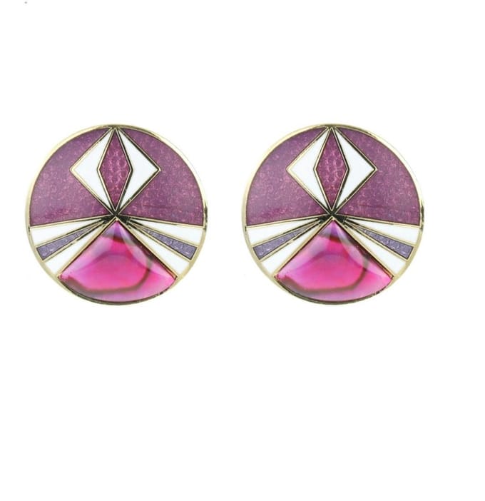 Behave - Oorringen dames - paars - 2,5 cm