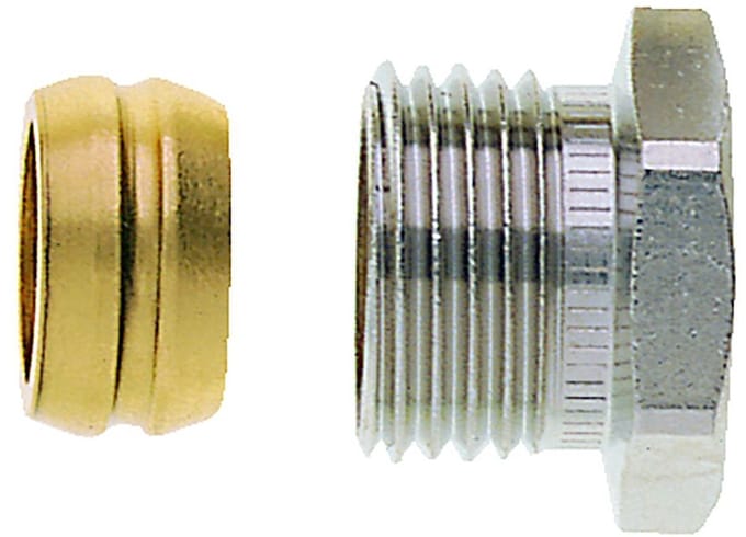 Heimeier knelset 1/2 bu. x 15 mm, vernikkeld