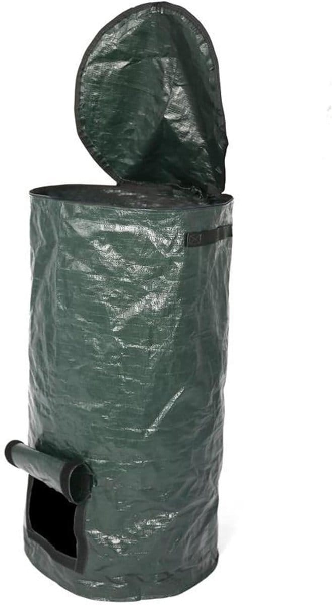 Composteer Bak - Keuken Afval - Organisch Compost - Ventilatie Verhogend - 35x60cm - Zwart
