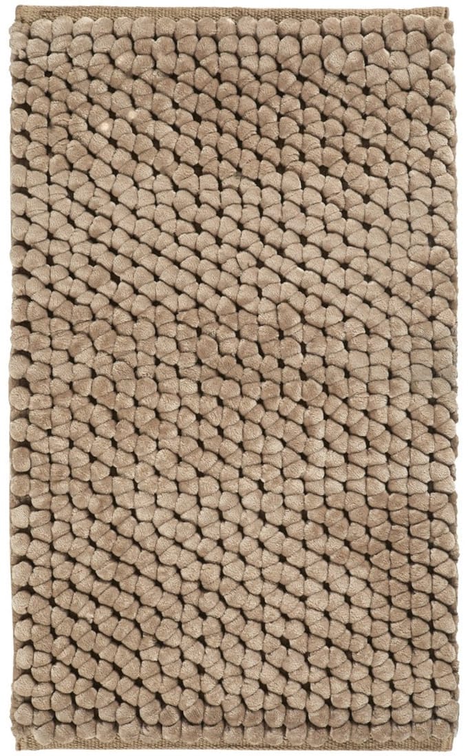 Onyx Badmat Sand | 60 x 60 cm | Beige | Polyester / Katoen
