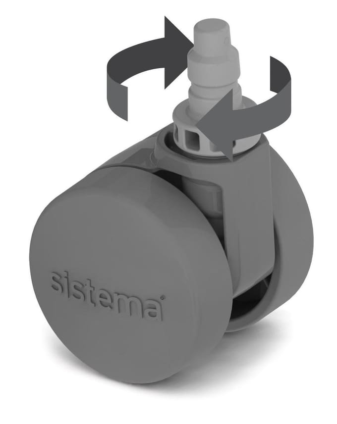 Sistema Storage Opberbox - Afneembaar Wiel - Set van 4 Stuks