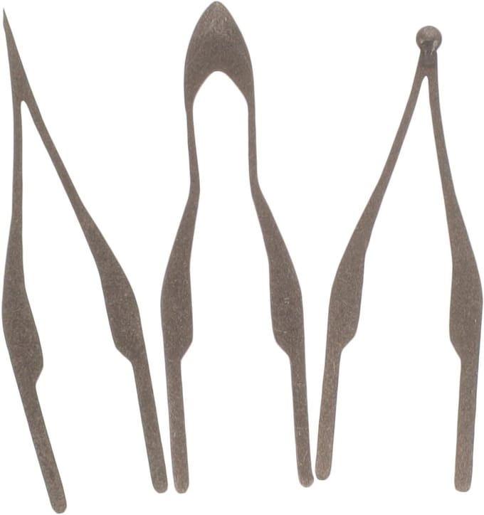 Brander Punten - Houtbranden Accessoires - Creatief Hobbywerk - Set van 3 - 2.7 cm - Metaal