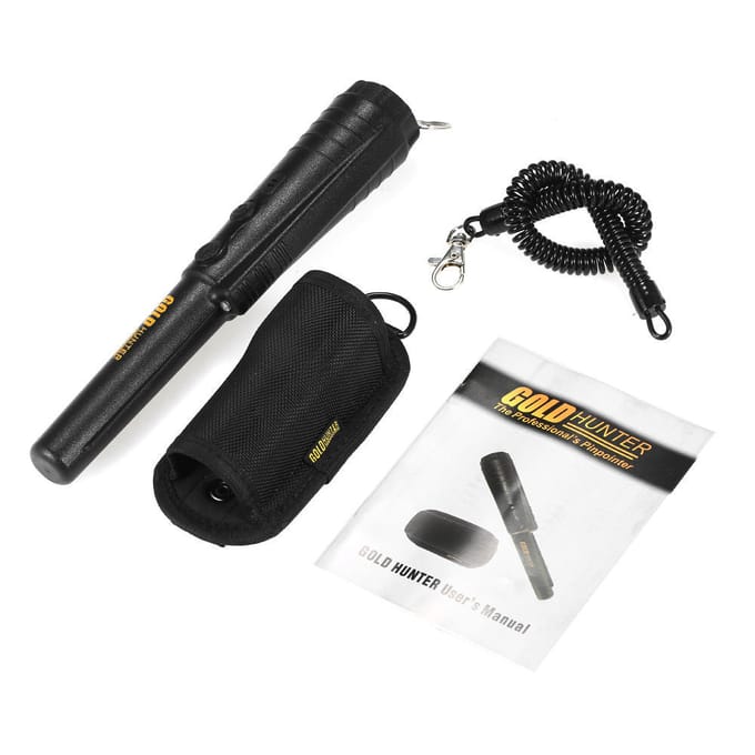 GOLD HUNTER Pinpointer détecteur de métaux Portable pointeur de broche outil de chasse au trésor Buzzer Vibration noir