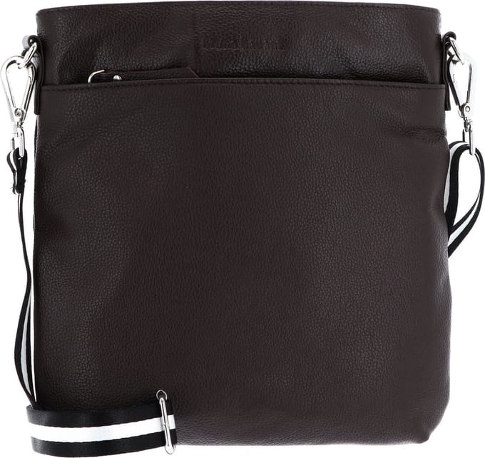bruno banani Leren Schoudertas Crossbody Bag Brown Donkerbruin