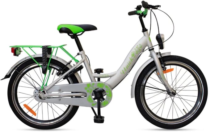 Kinderfiets Uniek 3S 20'' Grijs/Groen