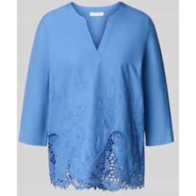 Regular fit blouse met motiefstitching