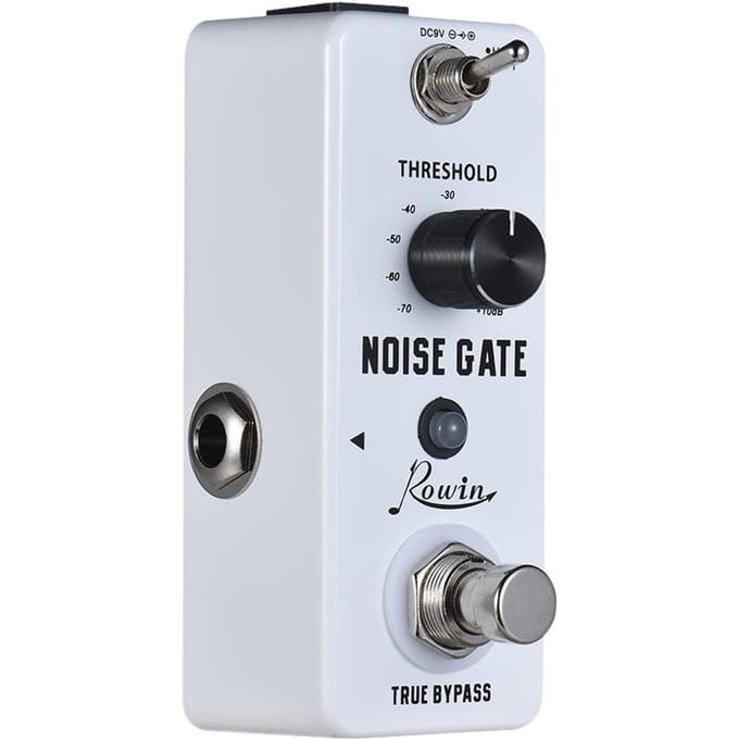 Ruisonderdrukking Gitaar Effectpedaal 2 Modi Al Legering Behuizing True Bypass white