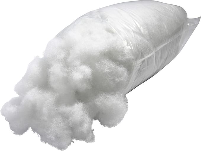 Poppenvulling, wit, 1 kg/ 1 doos