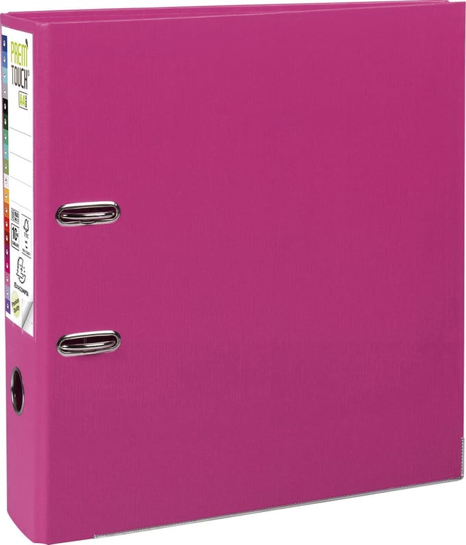 Exacompta Prem'Touch® PP Ordner met hefboom - Rug 80mm - A4 maxi - Framboos - 53359E