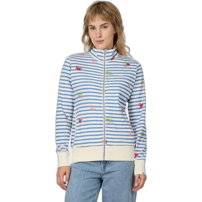 Damessweatshirt met rits Ragwear Ronija Stripes