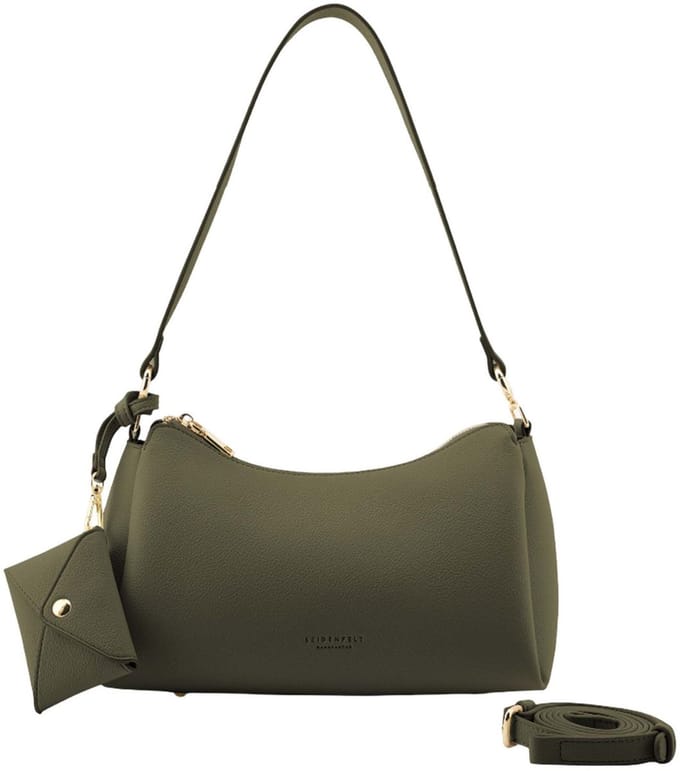 SEIDENFELT MANUFAKTUR schoudertas Meloy Shoulder Bag Olive olijfgroen