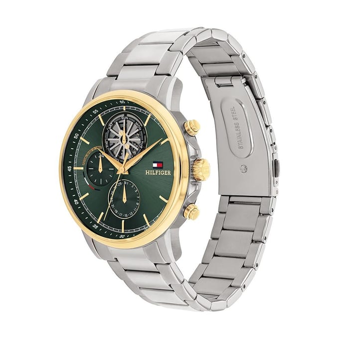 Tommy Hilfiger horloge bi-color stalen Stewart