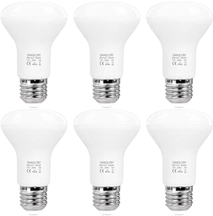 LED Spotlight E27 R63 7W Koudwit 6000K 810LM 120 Graden