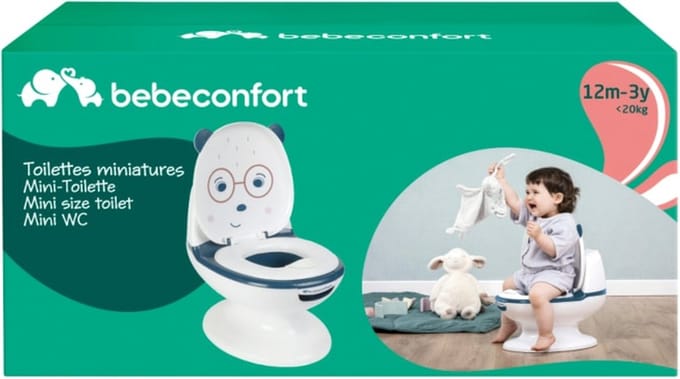 Bebeconfort Mini Size Toilet - Oefentoilet - Bear Blue