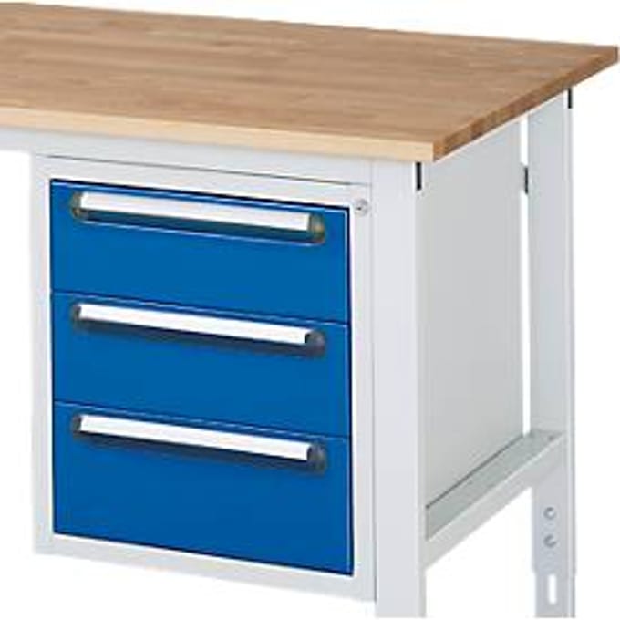 Onderbouw container, schuiflade 2 x 150 mm + 1 x 180 mm