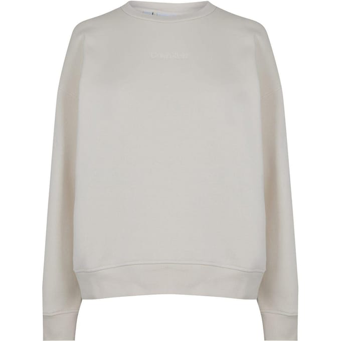 Calvin Klein Dames-sweatshirt met normale pasvorm en afhangende mouwen (Berk)