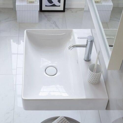 Duravit DuraSquare washbasin with tap hole 60 x 40 cm 2356600041