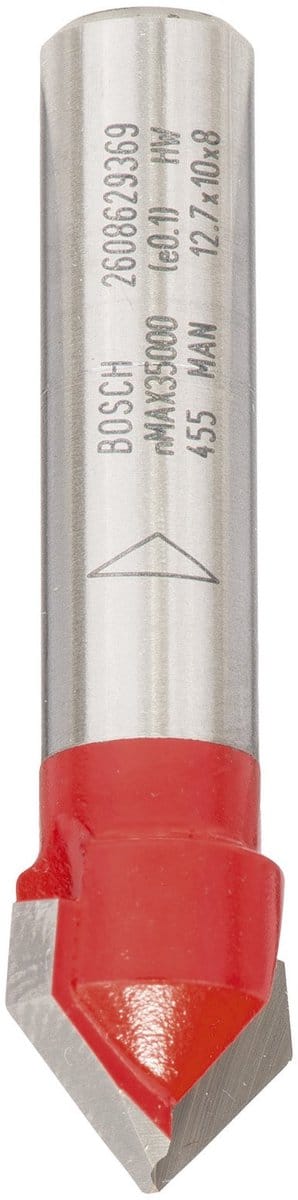 Bosch V-NOTFRÆSER 12.7MM SK8 L44.5MM HM