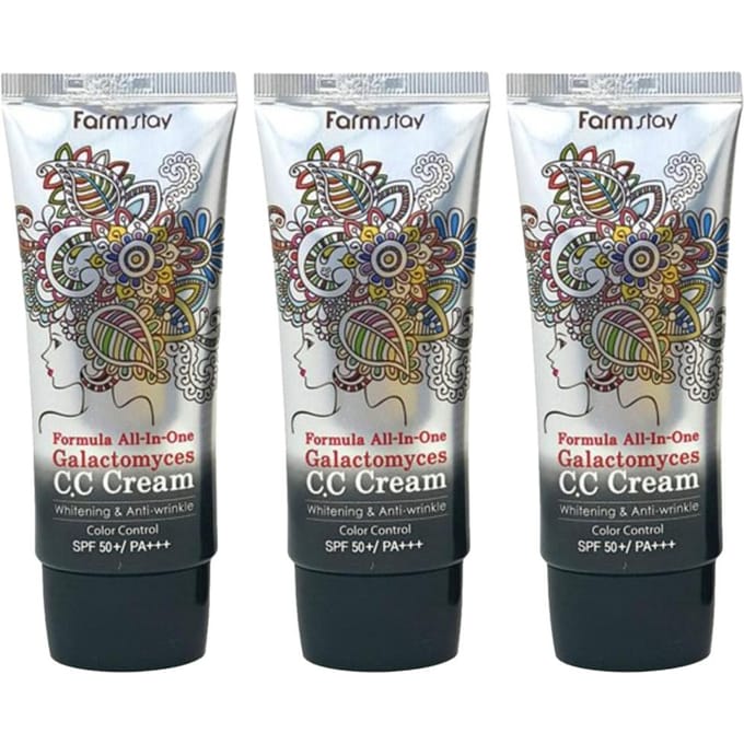 FARM STAY-formule alles in één Galactomyces CC Cream 50g (3 opties) 3pcs