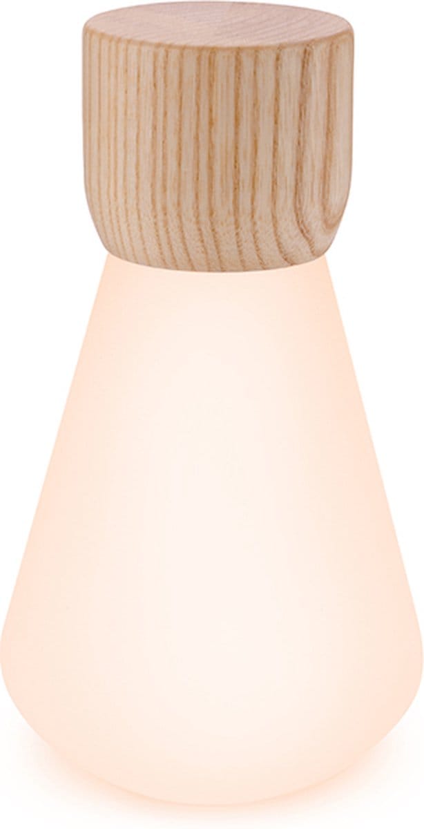 Gingko Mini Pentagon Bureaulamp - LED - Licht Essenhout