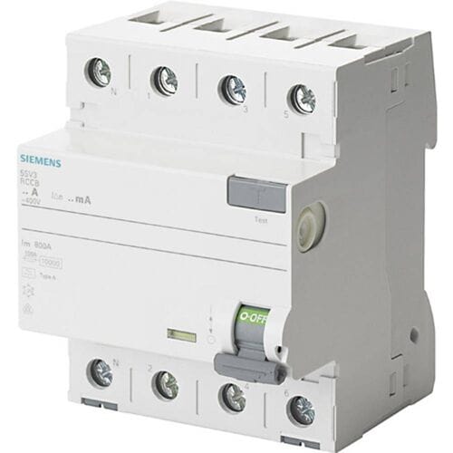 Siemens 5SV33446KL 5SV3344-6KL Aardlekschakelaar A 4-polig 40 A 0.03 A 400 V