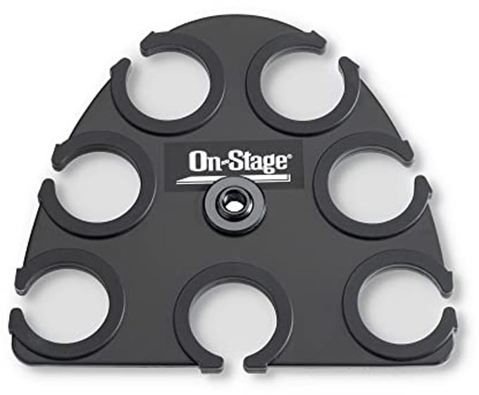 Multi Microfoonhouder voor 7 Microfoons - Compact en Lichtgewicht