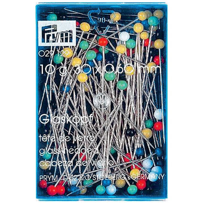 Prym kopspelden - art. 029 129 - Glaskopspelden 0.60x30mm - No. 9 - 10 gram ca. 100 spelden