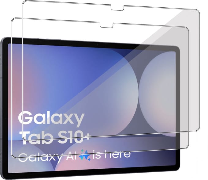 2x Geschikt voor Samsung Tab S10 Plus 2024/Tab S9 Plus/Tab S9 FE Plus 2023 12.4 inch - Screenprotector - Beschermglas - GuardCover