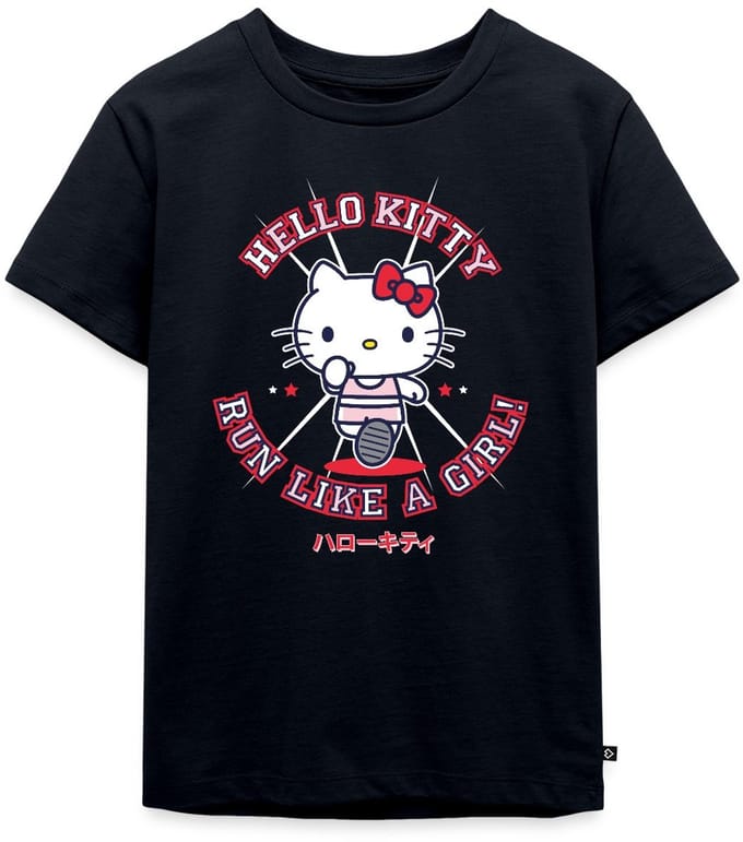 Hello Kitty Run Like A Girl Premium T Shirt Kinderen