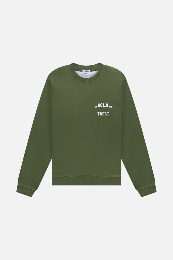 In Gold We Trust The Out Sweater Dark Green Größe: S | Pullover Outlet | Unisex | Grün