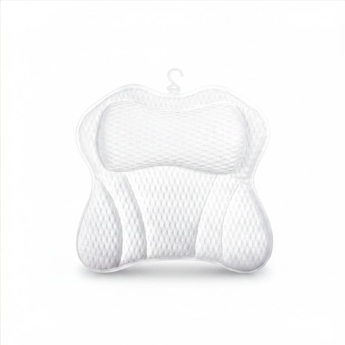 AHD® Badkussen - Badkussens Voor in Bad - Badplank - Wit - ‎44cm x 44cm x 1cm