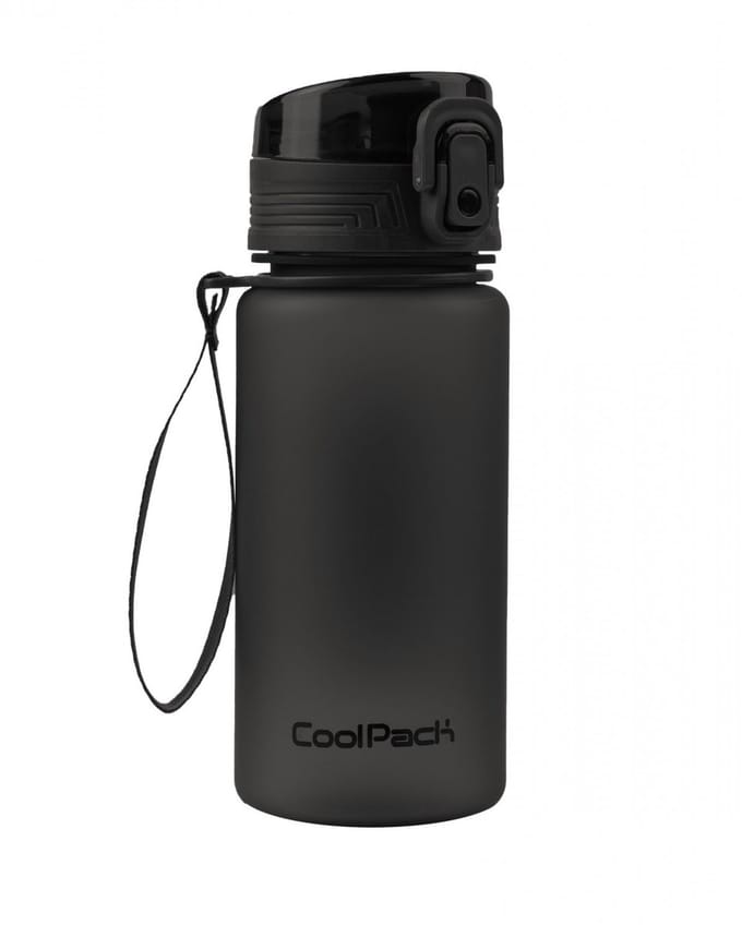 Coolpack - fles - Bidon - waterfles - 400ml, zwart, Brisk mini