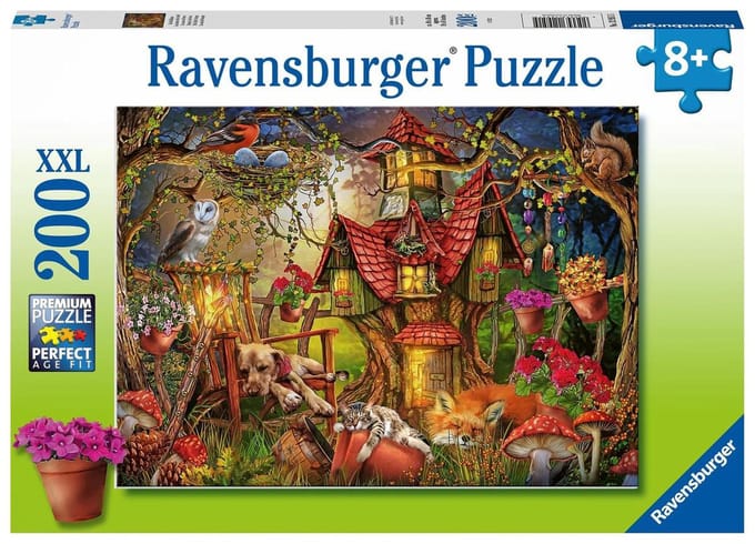 Ravensburger puzzel Huisje in het bos - Legpuzzel - 200 stukjes