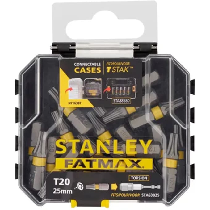 Stanley Schroefbits - Fatmax - Impact Torx T20 - 25mm - 20 Stuks