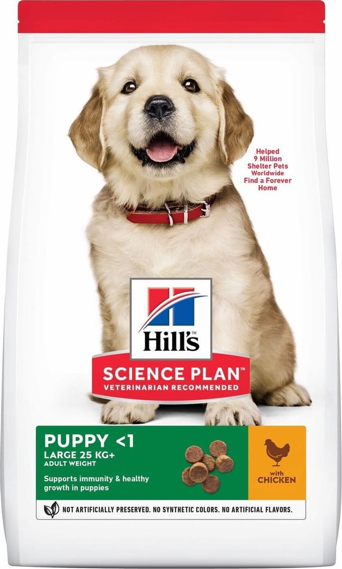 Hill's Canine Puppy Large Breed - Hondenvoer - Kip 12 kg