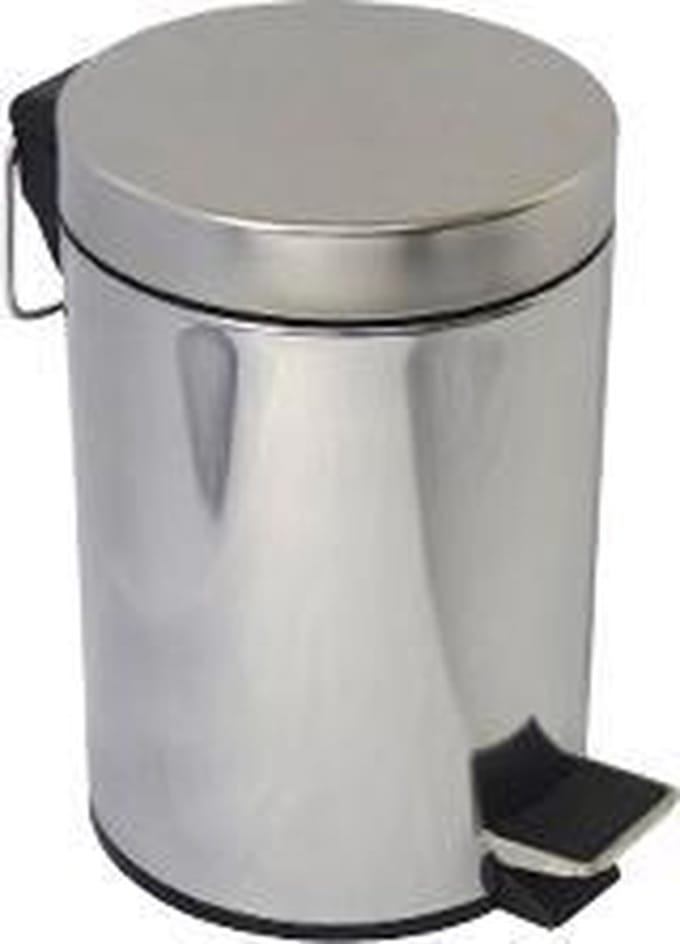 Easybin Pedaalemmer 3 liter afvalemmer Rvs Glans