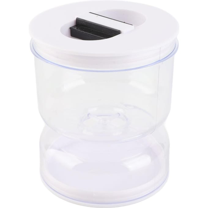 Zandloper Pickle Pot Sapseparator Van Nat en Droog Lekdicht Ondersteboven Olijven Voedselcontainer white