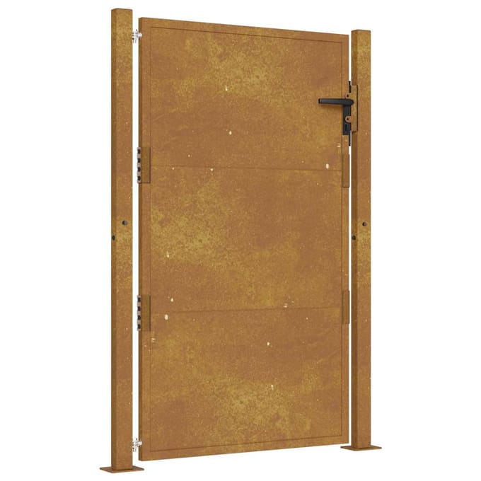vidaXL Poort 100x125 cm cortenstaal
