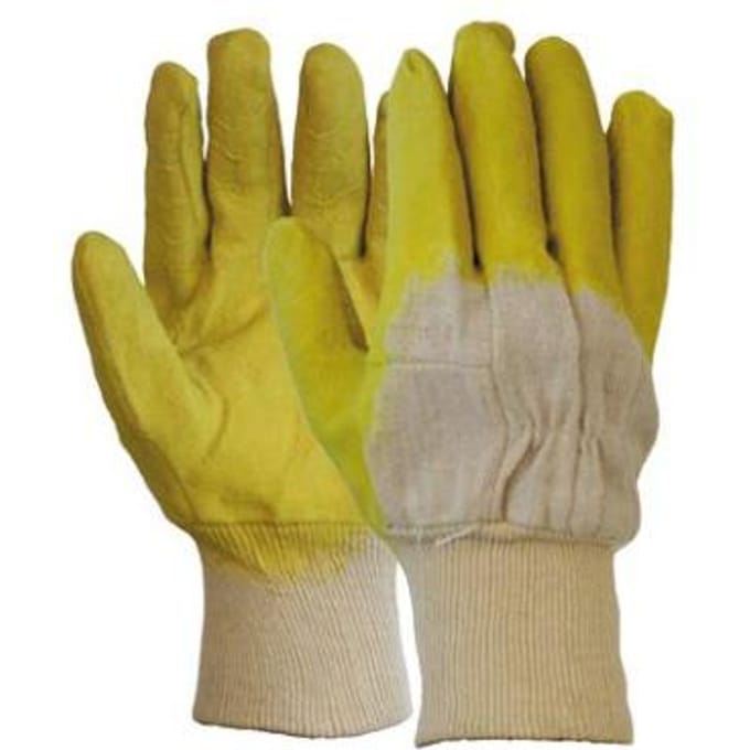 Latex gedompelde handschoen met open rugzijde