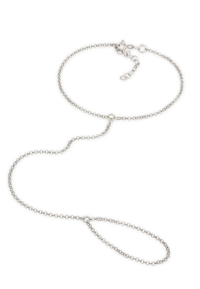 Elli - Armband - Dames handketting basis met kristallen in 925 sterling zilver - Dames