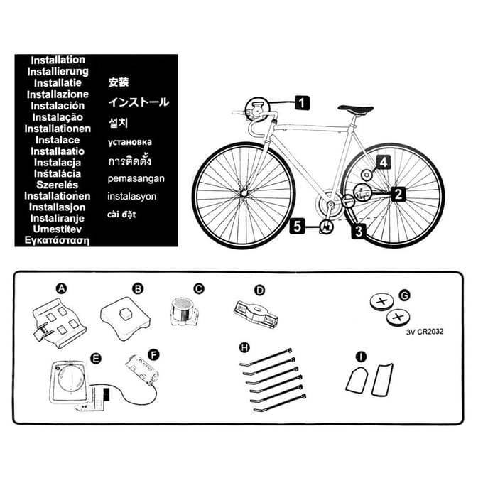 Lixada Multifunctionele 2-in-1 Draadloze LCD Fietscomputer Snelheid Cadans Waterbestendig zwart