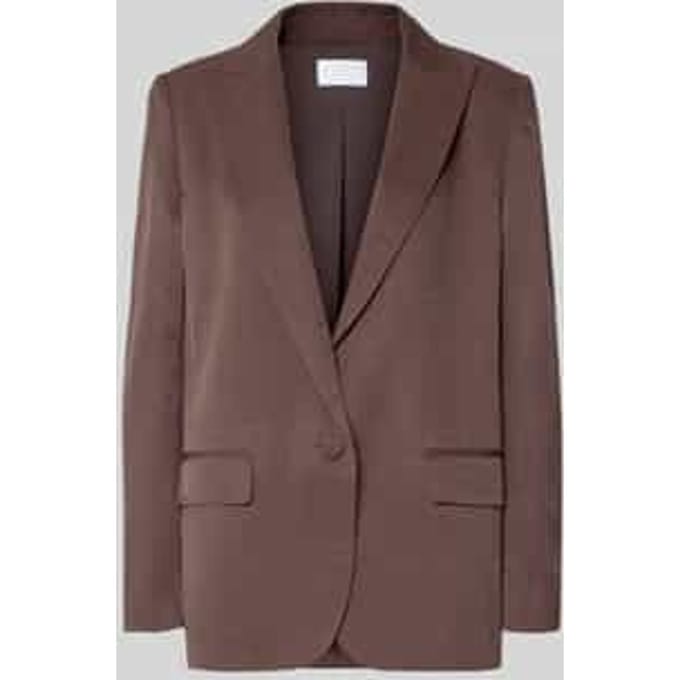 Relaxed fit blazer met reverskraag