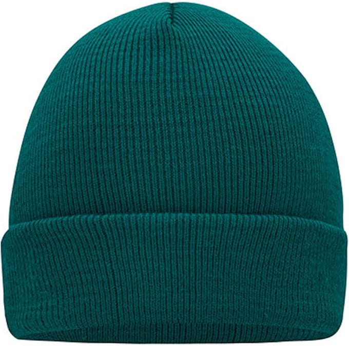 Myrtle Beach 'Knitted Cap' Beanie Donkergroen