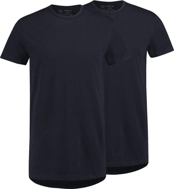 RJ Everyday Rotterdam 2-Pack Heren Ronde Hals T-Shirt Navy L