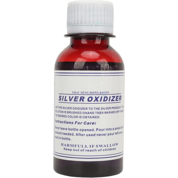 100 ml zilveroxidatiemiddeloplossing voor het zwart maken van vintage stijl en retro sieraden. Oxidatievloeistof white