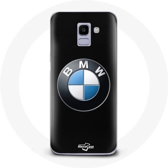 Hoesje - BMW - Samsung Galaxy J6 2018 - Flexibel - Zwart - Logo zwart