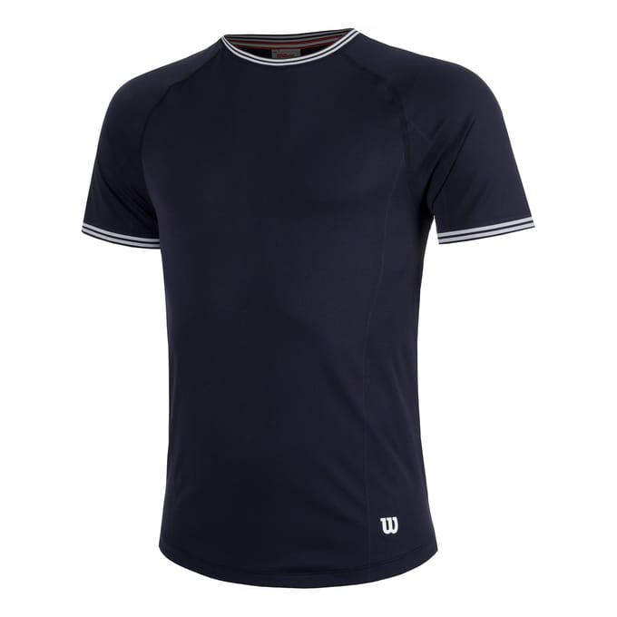 Wilson Court Performance Crew T-shirt Heren-Donkerblauw