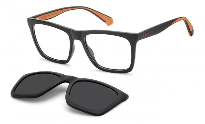 Polaroid PLD D591/C Matte black orange 55/17/145 MAN Brilmonturen