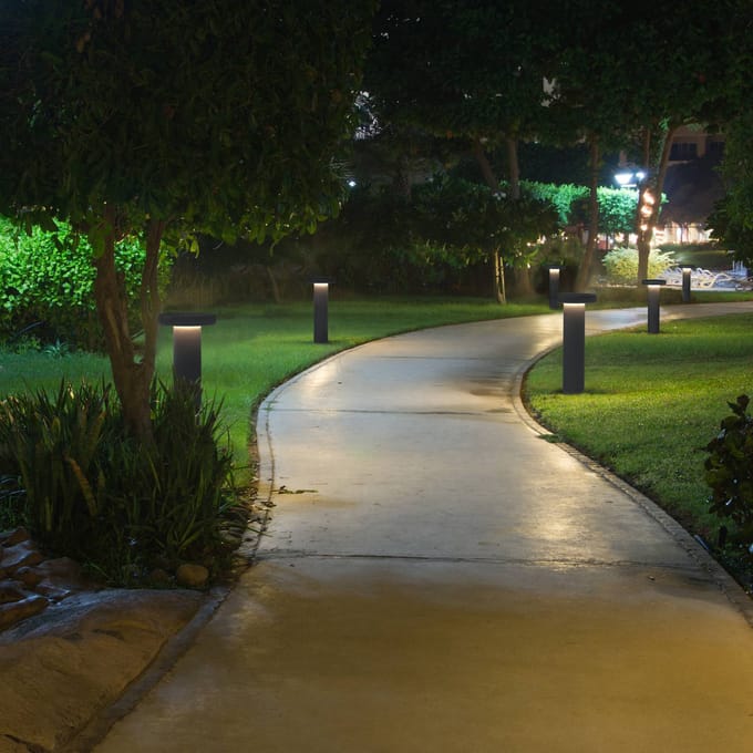 Molto Luce LED tuinpadverlichting CIRC, DALI, antraciet, hoogte 82 cm, IP65