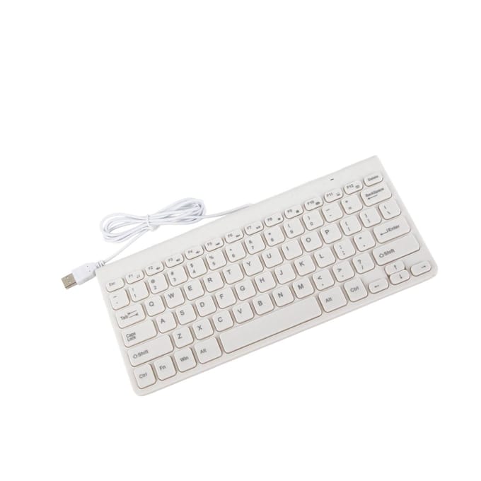 Ultradun USB Bekabeld Toetsenbord Optische Muis Muizen Set Combo voor PC Laptop wit